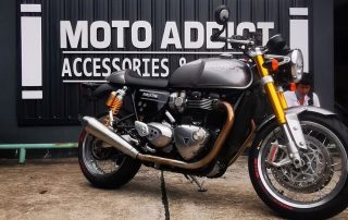 Triumph Thruxton R กับ ยาง Pirelli Rosso lll คือดีมากได้อารมณ์สปอร์ต พร้อมสมรรถนะ สปอร์ต ที่แท้ทรู