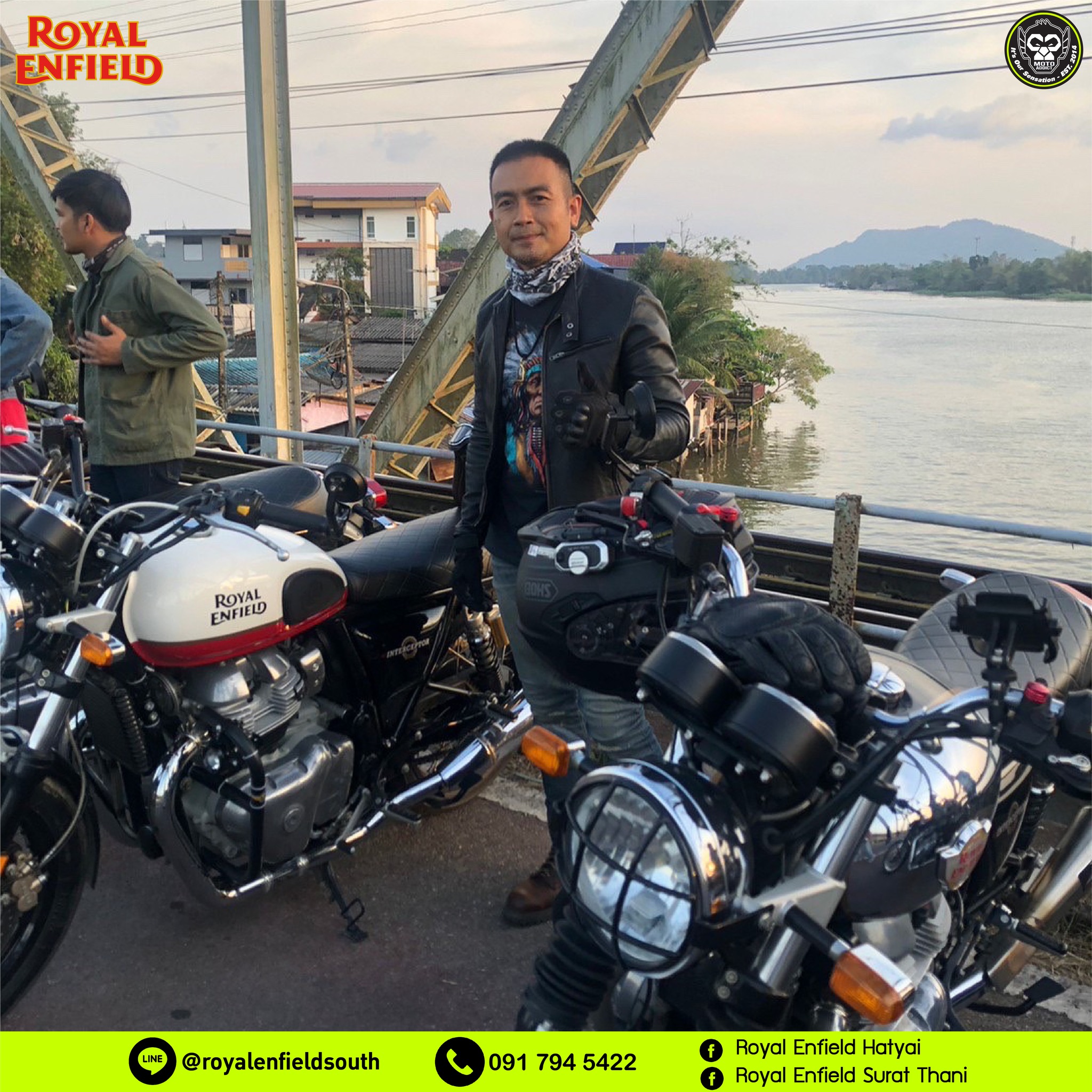 ภาพบรรยากาศ เหล่าพี่น้องชาว Royal Enfield SuratThani