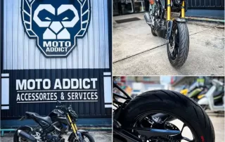 YAMAHA MT-15 เปลี่ยนยาง Pirelli Diablo Roso lll