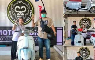 กลัว LAMBRETTA V200 SPECIAL จะน้อยใจ วันนี้เลยจัดเจ้าของมารับน้องไปอยู่ด้วย ขาวจั๊ว น่าเจี๊ย