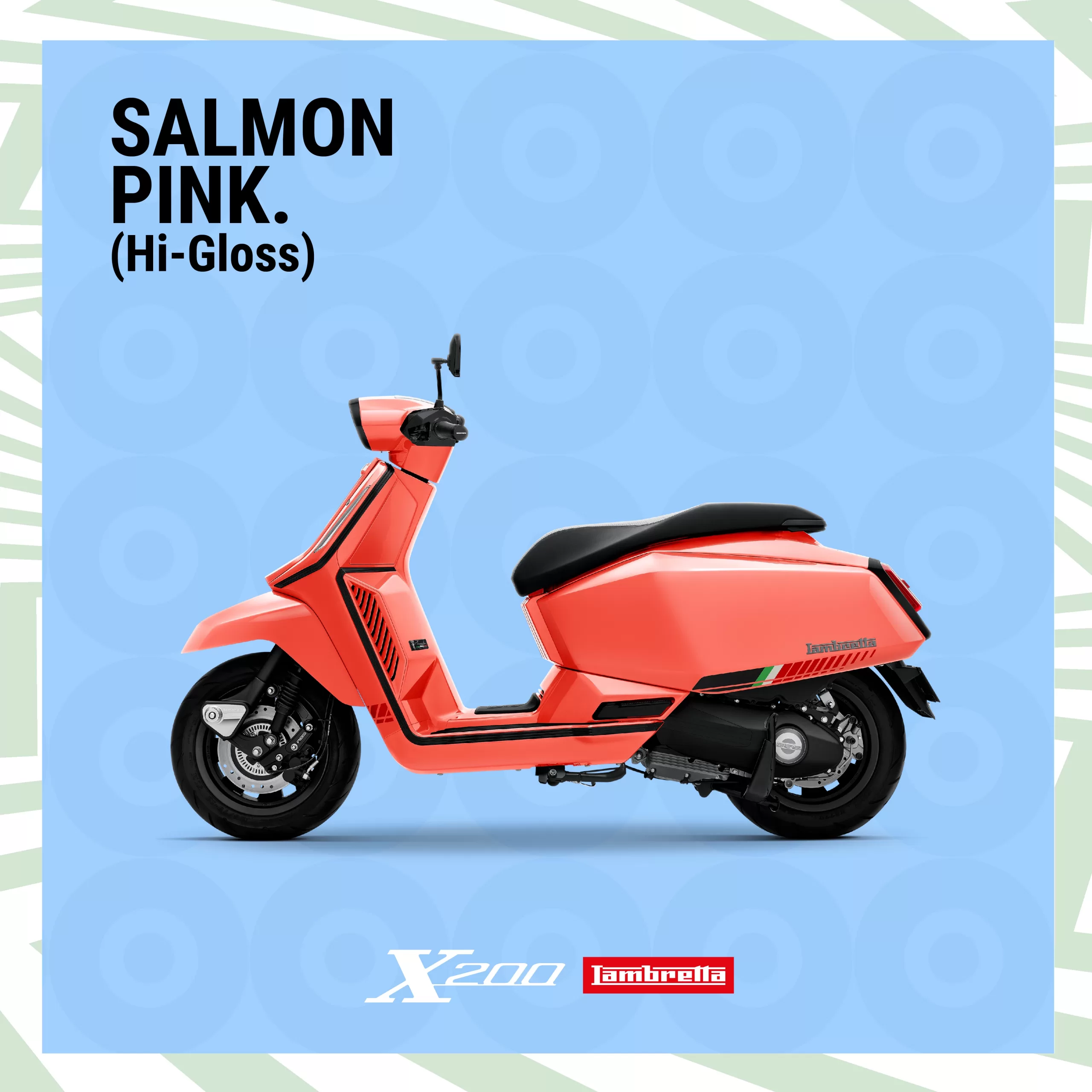 LAMBRETTA X200 SALMON PINK (Hi-Gloss)