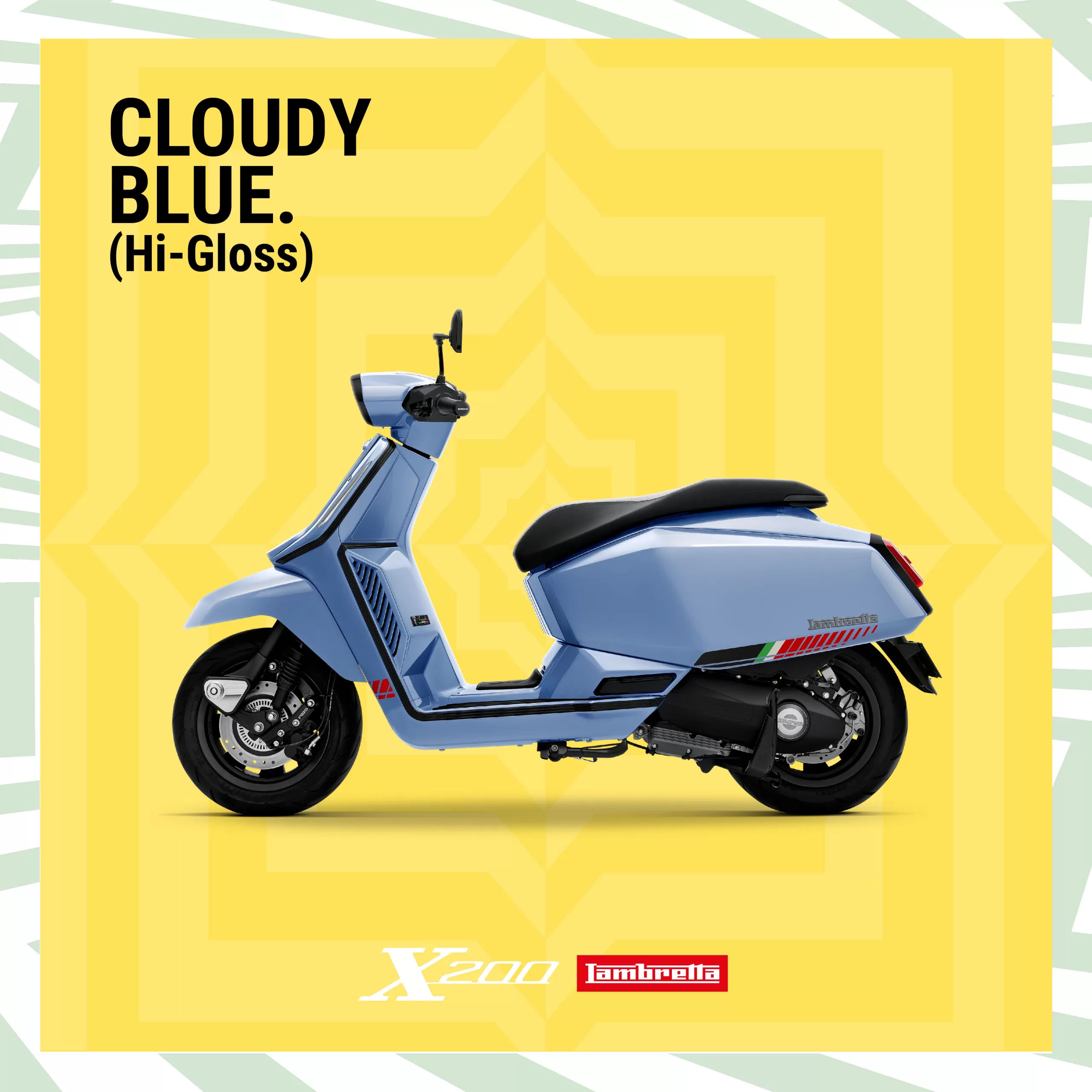LAMBRETTA X200 CLOUDY BLUE (Hi-Gloss)
