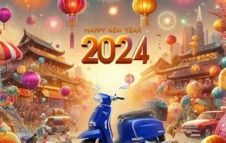 Happy New Year 2024 by Lambretta Moto Addict