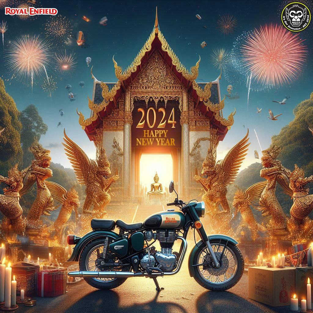 Happy New Year 2024 by Royal Enfield Moto Addict