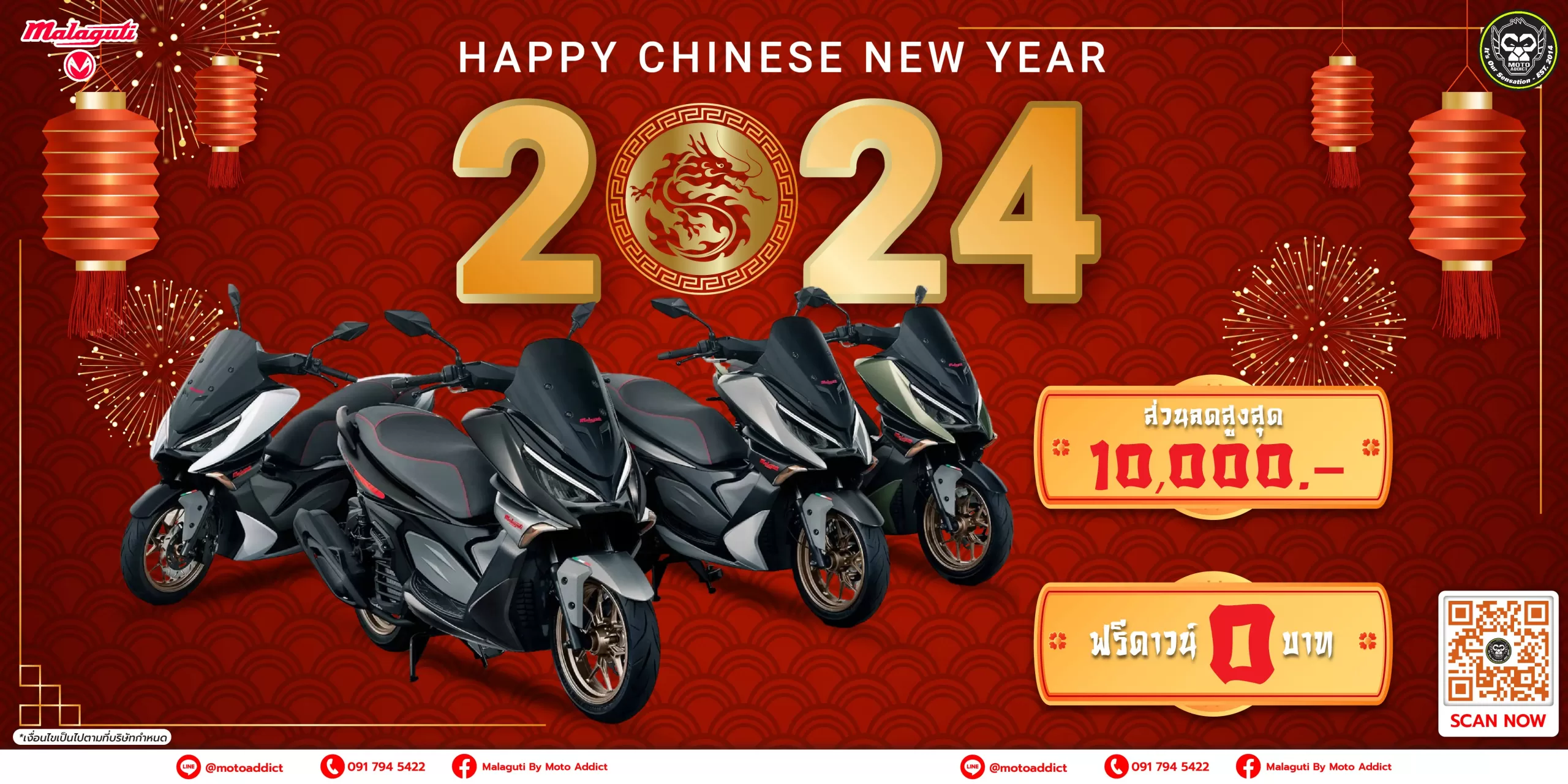 Happy New Pro Malaguti By Moto Addict มาลากูติ