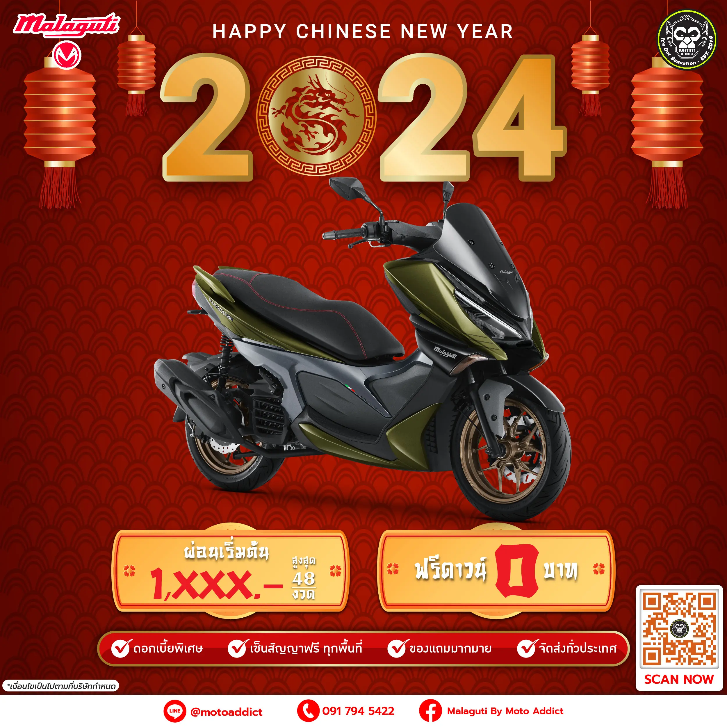 Happy New Pro Malaguti By Moto Addict มาลากูติ