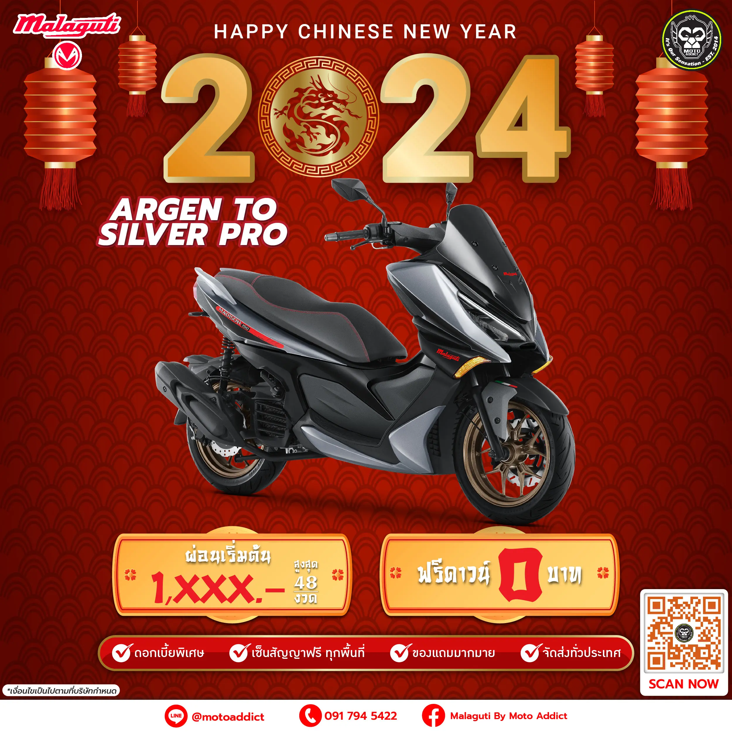 Happy New Pro Malaguti By Moto Addict มาลากูติ