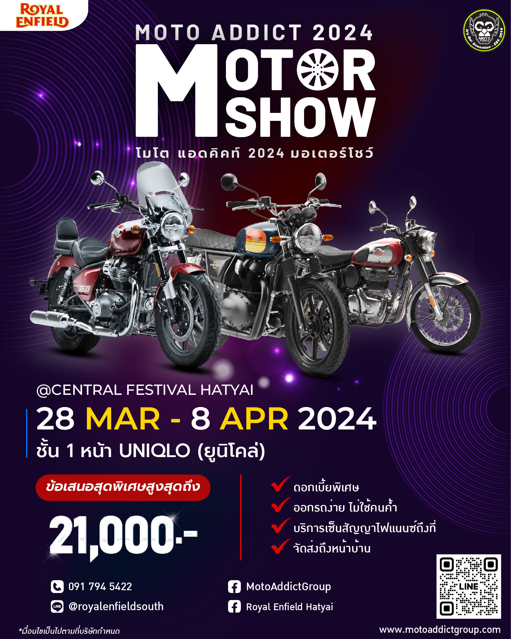 Royal Enfield Moto Addict Hatyai Motor Show 2024