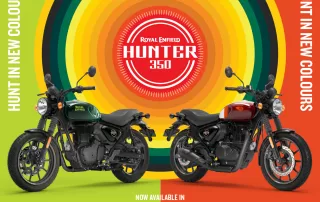 Royal Enfield Hunter 350 กลับมาพร้อมความตื่นเต้นใหม่ด้วย 2 สีใหม่ล่าสุด