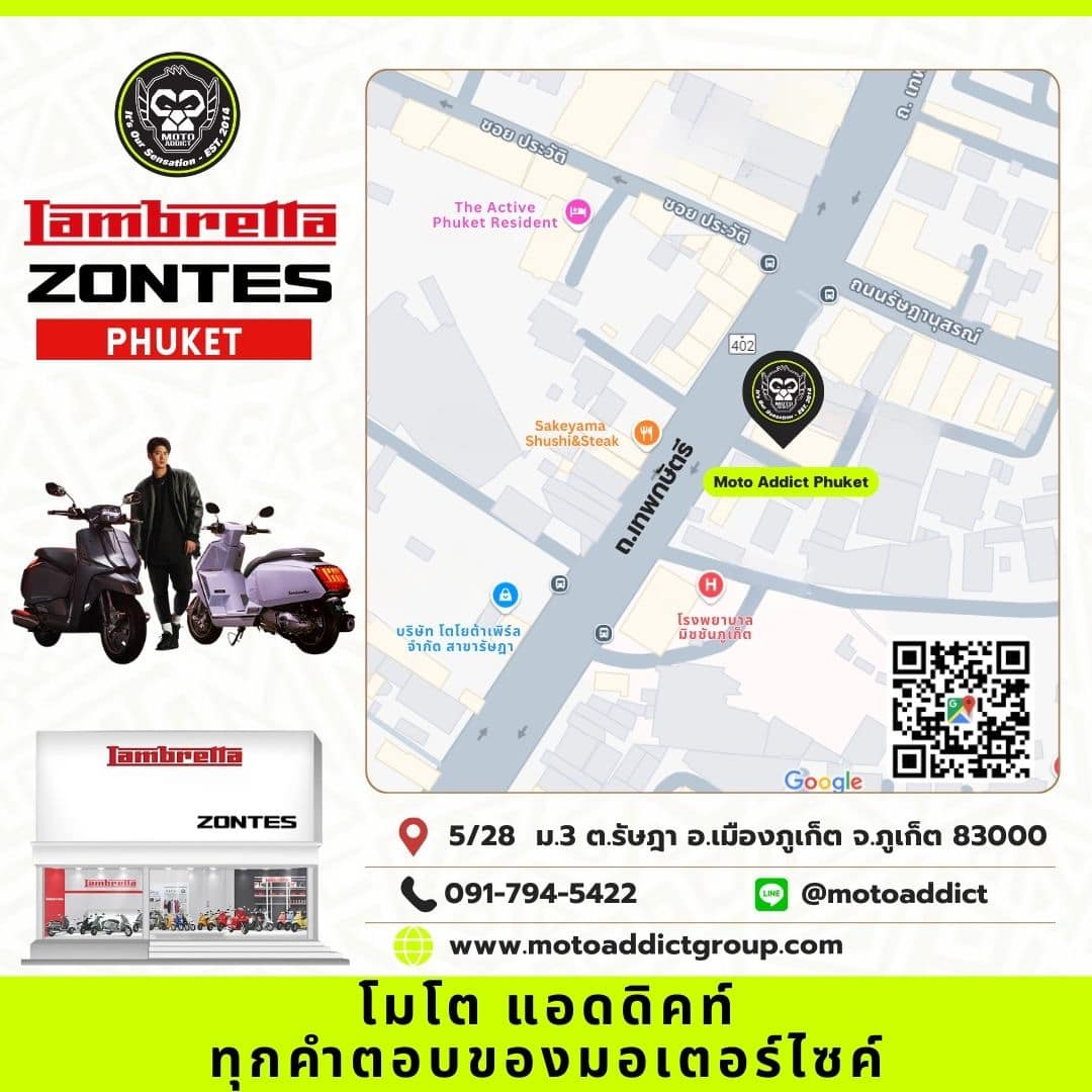 Soft Opening Showroom Lambretta and Zontes Phuket By Moto Addict Group