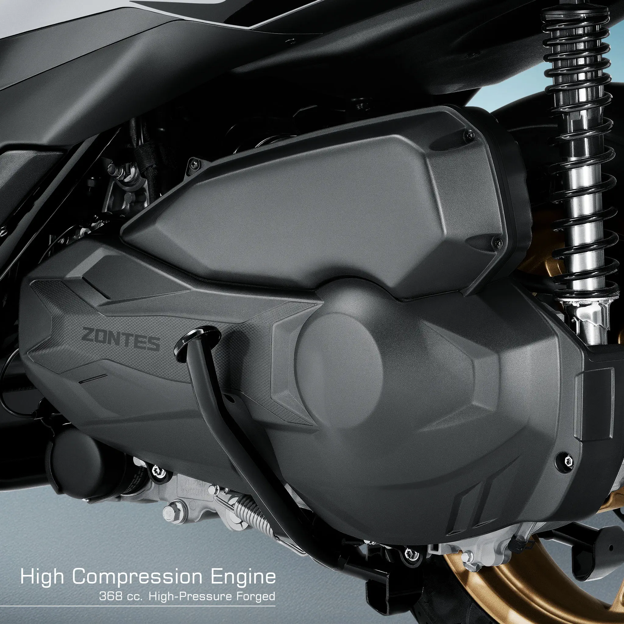 เครื่องยนต์กำลังอัดสูง พละกำลังระดับชั้นนำ อัดแน่นในเครื่องยนต์ขนาด 368cc ขับเคลื่อนด้วยลูกสูบฟอร์จแรงดันสูง และเสื้อสูบที่แข็งแกร่งเป็นพิเศษ ถูกออกแบบมาเพื่อรับมือกับแรงอัดสูงอย่างแม่นยำและทนทานสูงสุด เครื่องยนต์กำลังอัดสูง พละกำลังระดับชั้นนำ อัดแน่นในเครื่องยนต์ขนาด 368cc ขับเคลื่อนด้วยลูกสูบฟอร์จแรงดันสูง และเสื้อสูบที่แข็งแกร่งเป็นพิเศษ ถูกออกแบบมาเพื่อรับมือกับแรงอัดสูงอย่างแม่นยำและทนทานสูงสุด