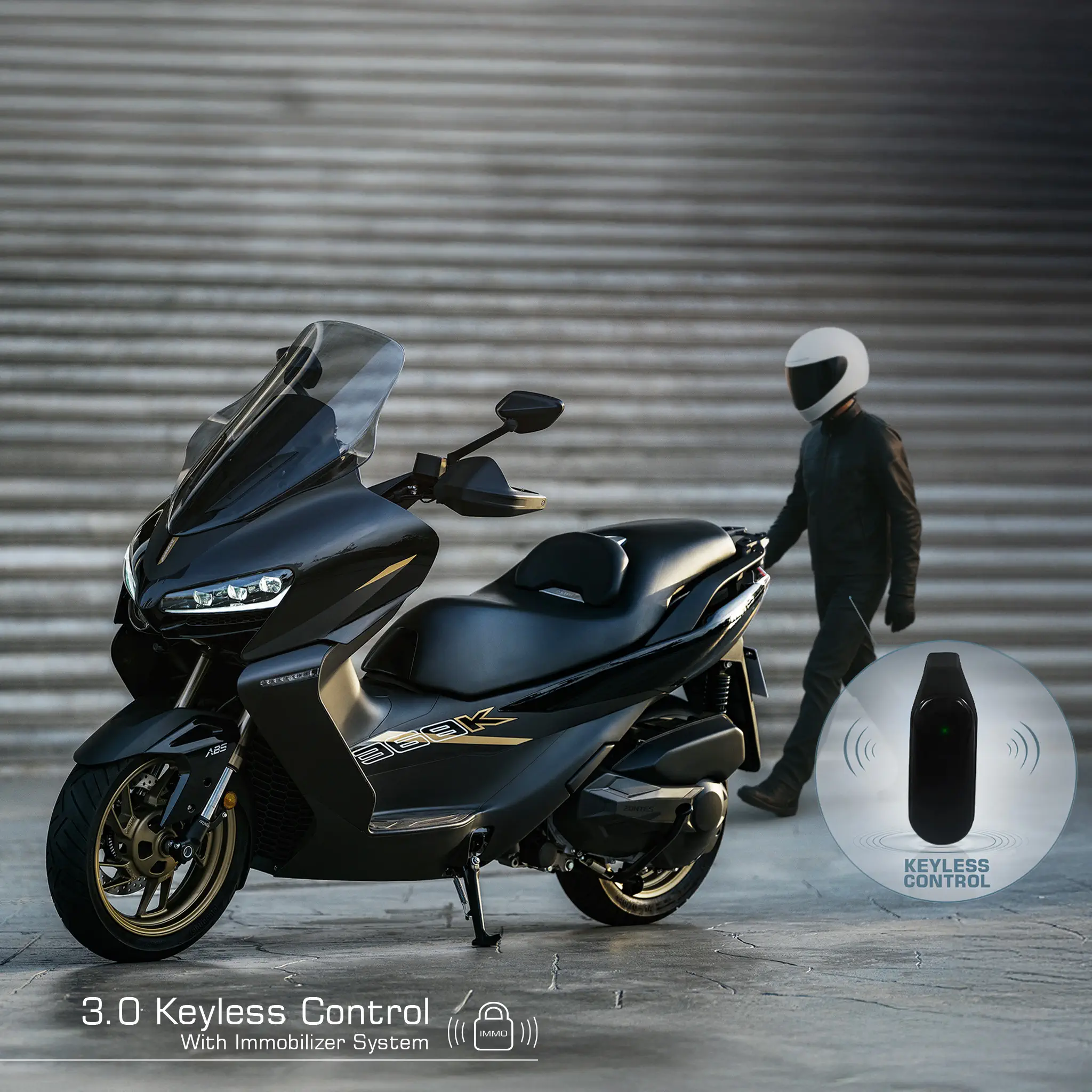 ระบบควบคุมอัจฉริยะ 3.0 แบบไม่ใช้กุญแจ (Keyless Control) พร้อมระบบป้องกันการโจรกรรม (Immobilizer System – IMMO) ระบบควบคุมอัจฉริยะ 3.0 แบบไม่ใช้กุญแจ (Keyless Control) พร้อมระบบป้องกันการโจรกรรม (Immobilizer System - IMMO)