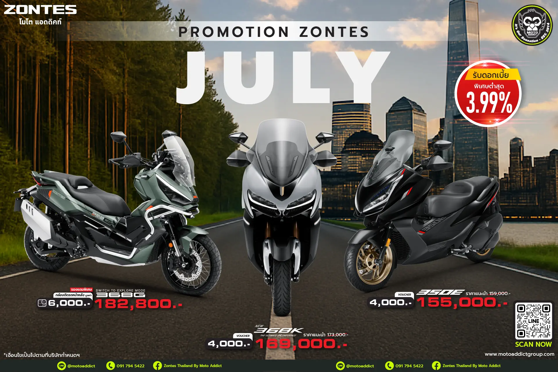 ZONTES เดือนนี้…ของมันต้องโดน! โปรโมชั่นรถขนขิง แรงที่สุดกลางปี จากแบรนด์พรีเมียม