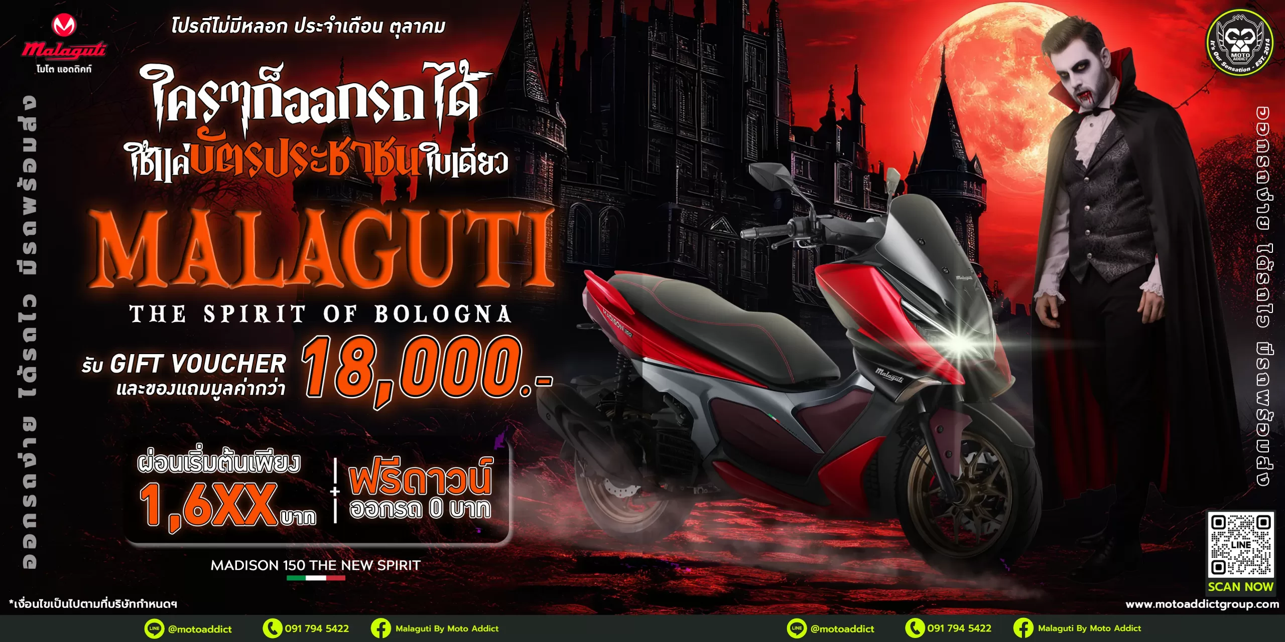 โปรดีไม่มีหลอก กับ MALAGUTI พร้อมรับ Gift Voucher และของแถมรวมมูลค่ากว่า 18,000 บาท