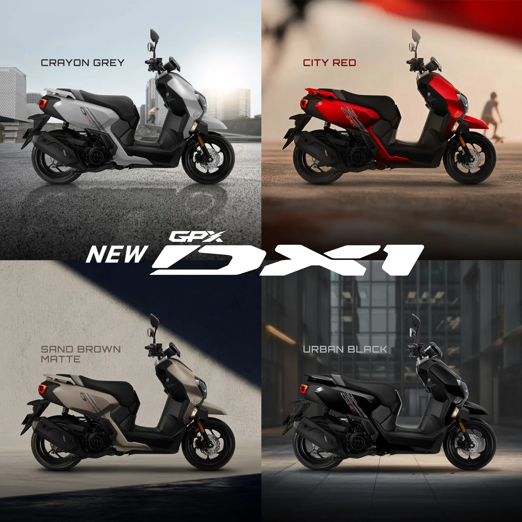 NEW GPX DX1 เลือกสไตล์ที่ใช่ ในสีสันที่ชอบ 