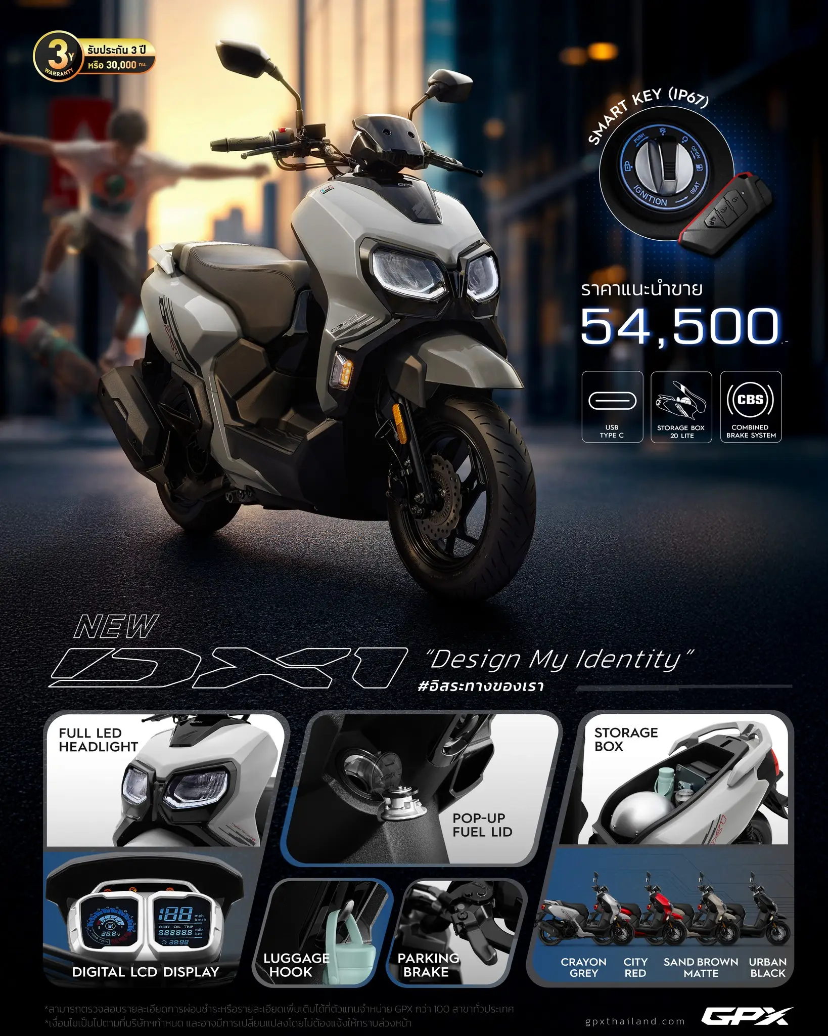 ราคาเปิดตัว GPX DX1